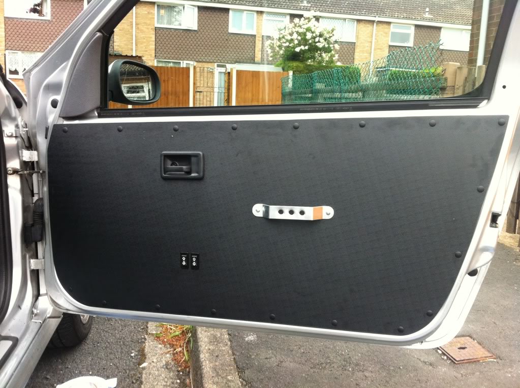 Custom made door cards with 106 handles