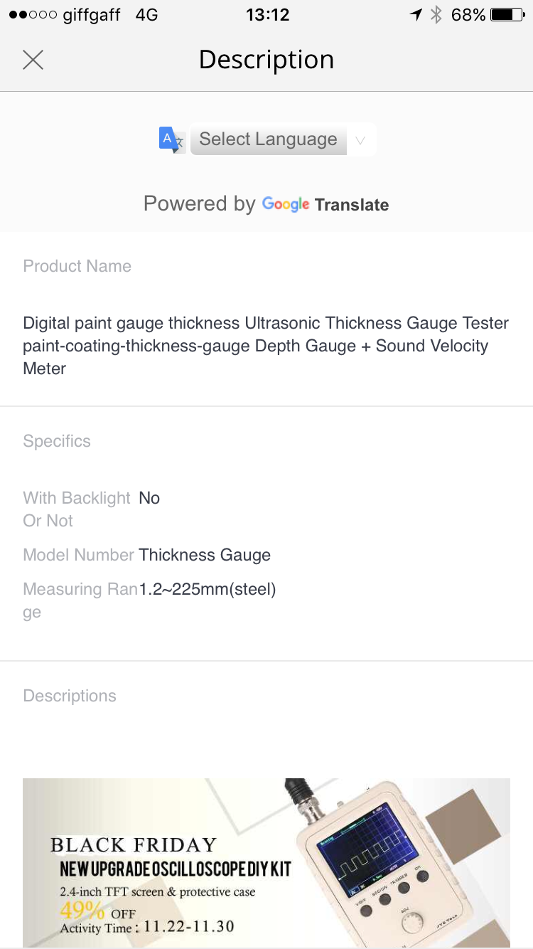 Cheap paint depth gauge