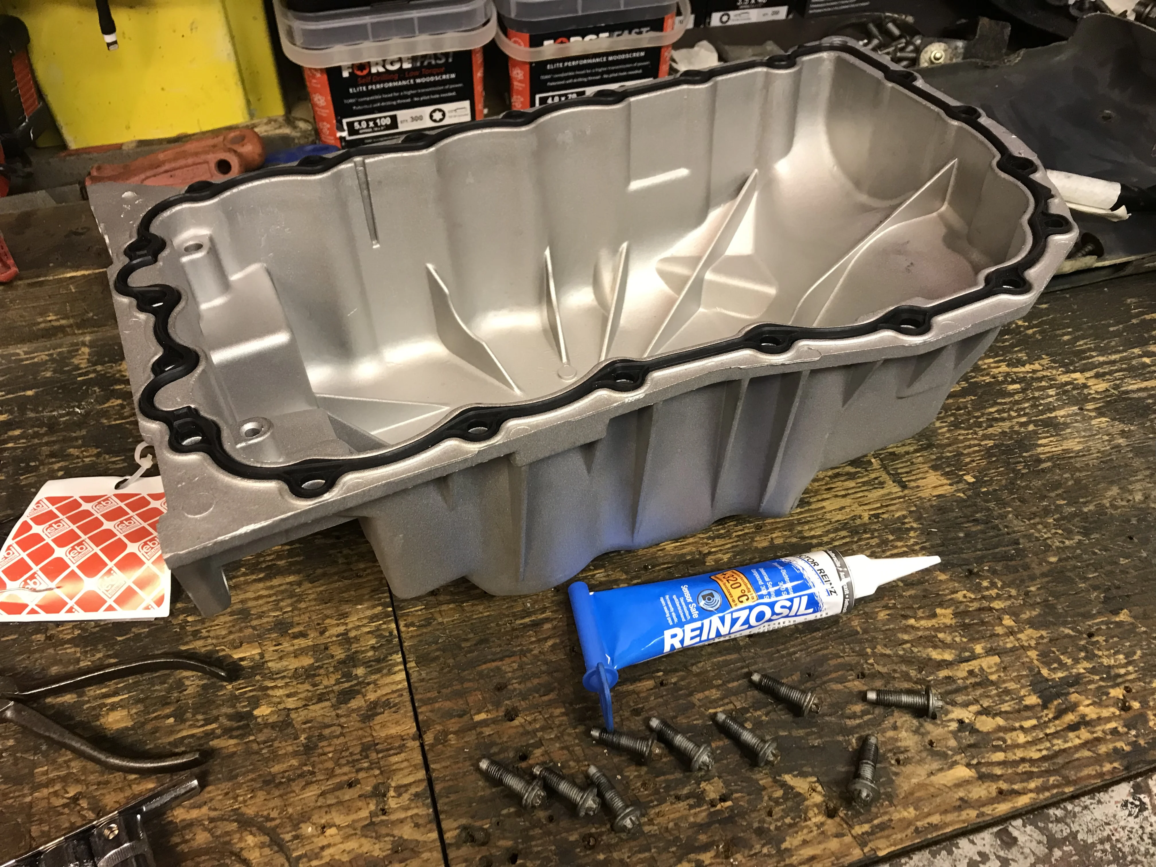 New sump and sealant.webp