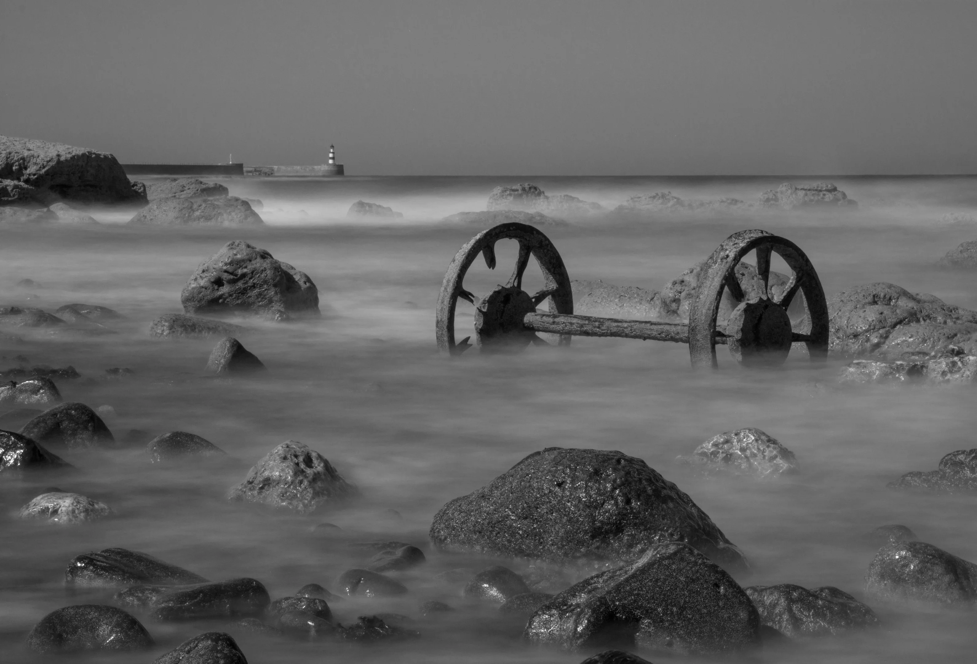 Seaham's Wheels the Return B&W.webp