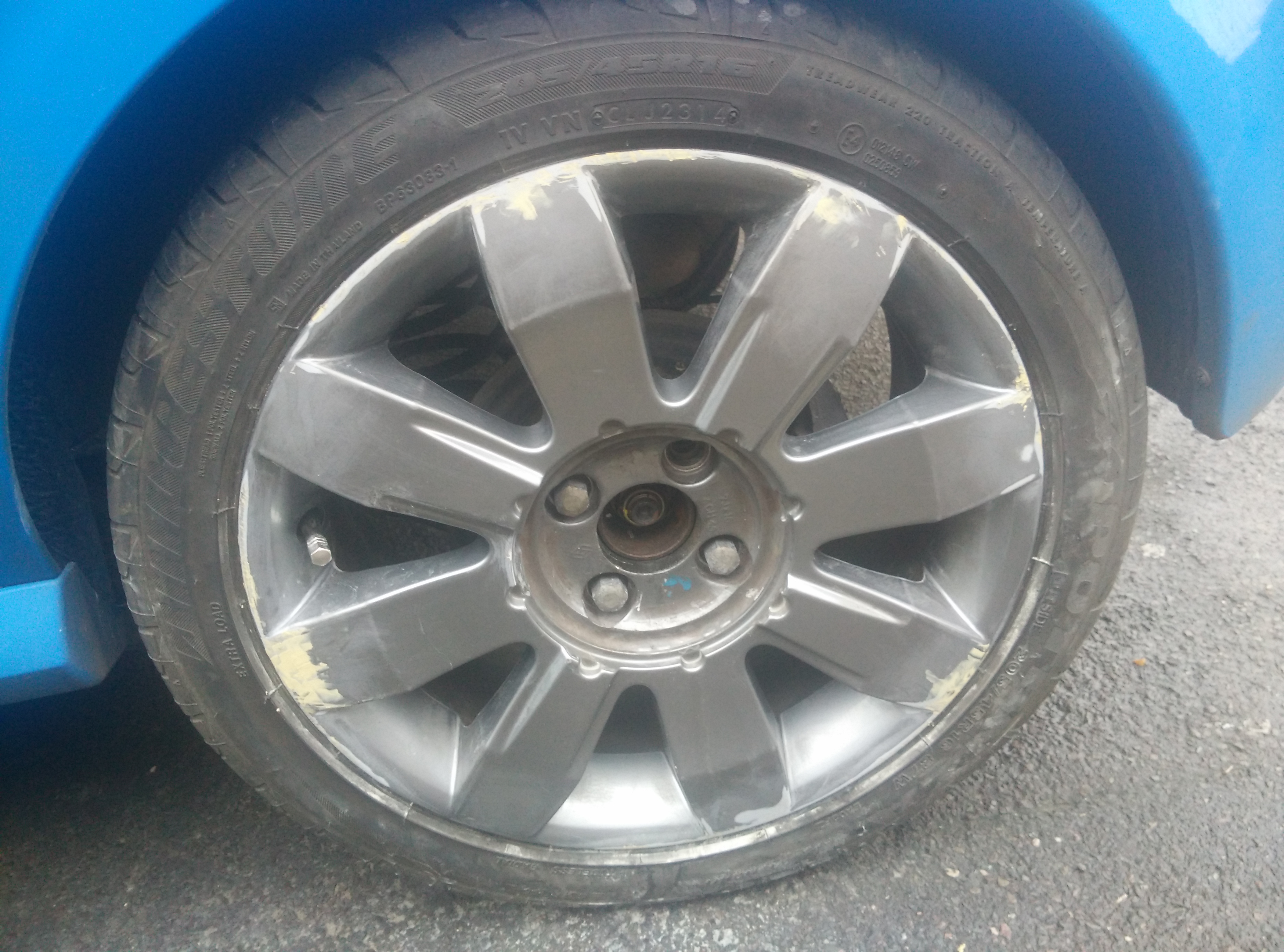 Refurbishing my wheels - filled the scratches